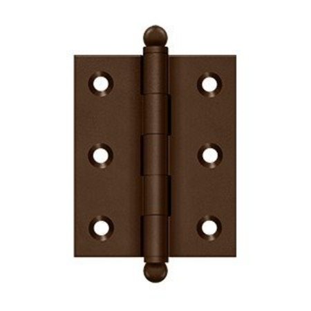 DELTANA 2-1/2 in.x2 in. Cabinet Hinge, Solid Brass CH2520U10BR